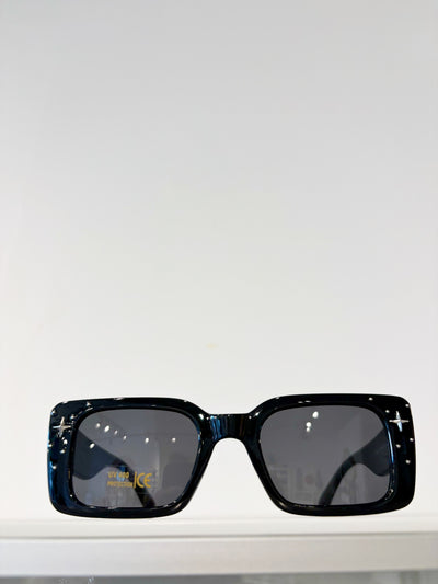 Malibu Studded Sunglasses {Black}