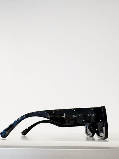 Malibu Studded Sunglasses {Black}
