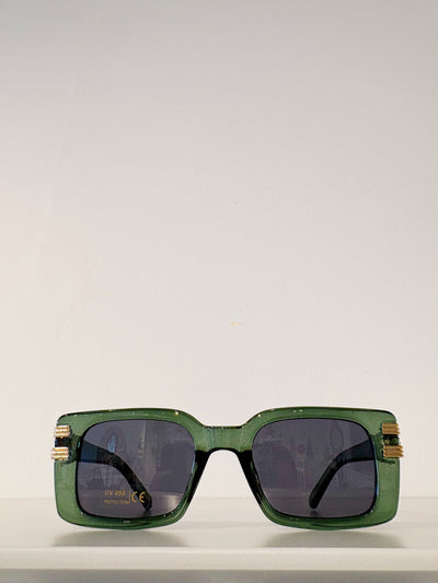 Malibu Sunglasses {Transparent Green}