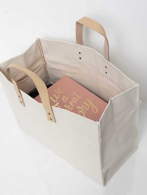 DSM Canvas Tote {Khaki/Black}