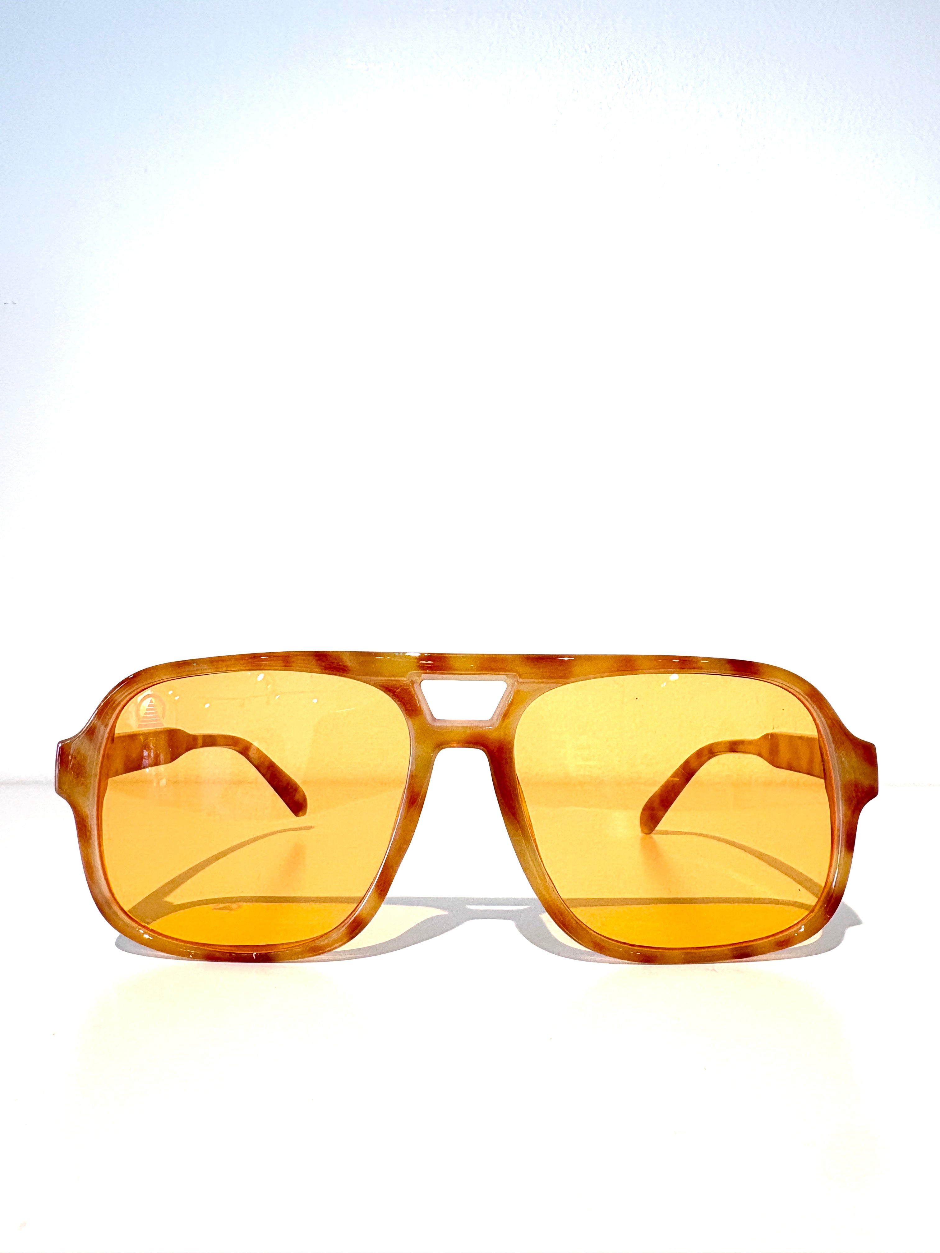 Sebastian Cho Relaxed Aviator Sunglasses {Honey Tortoise/Amber}