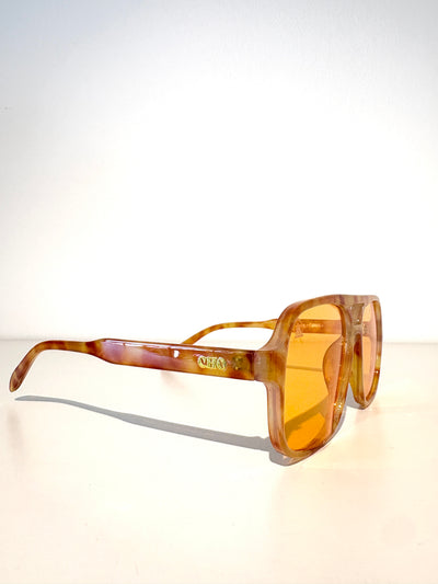 Sebastian Cho Relaxed Aviator Sunglasses {Honey Tortoise/Amber}