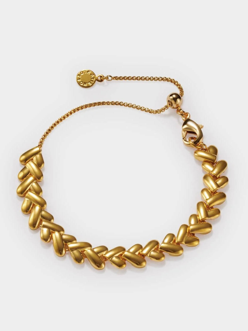 Heart Link Bracelet {Gold}