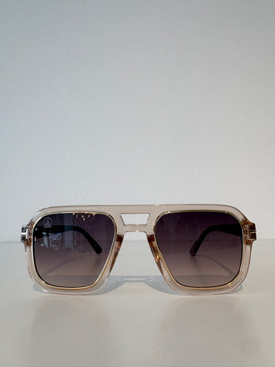 Sebastian Cho Small Square Aviators {Tea/Gradiant Brown}