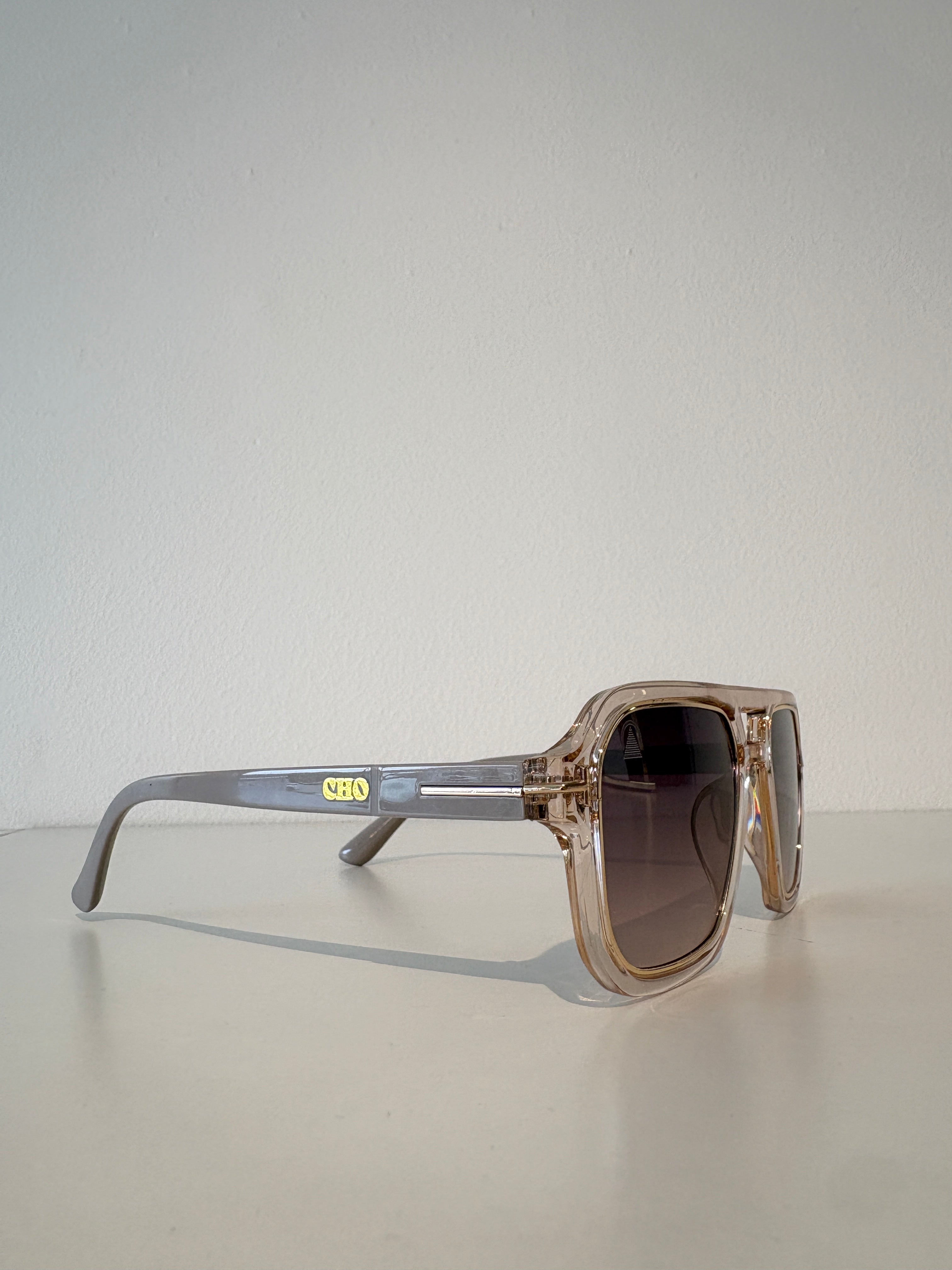 Sebastian Cho Small Square Aviators {Tea/Gradiant Brown}