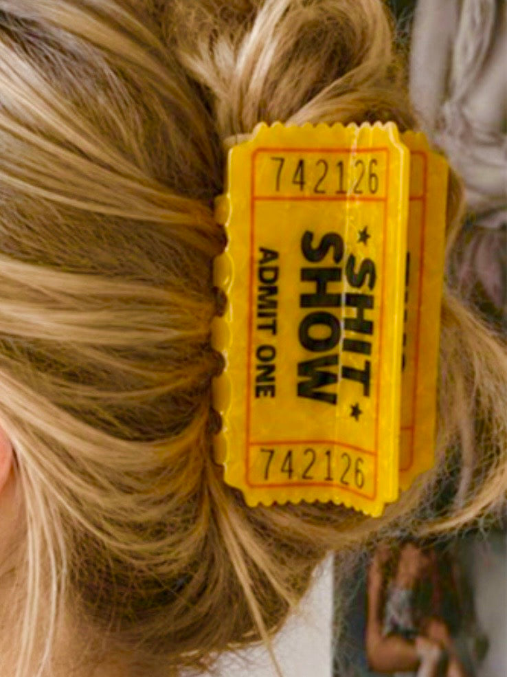 Shit Show Acrylic Hair Clip