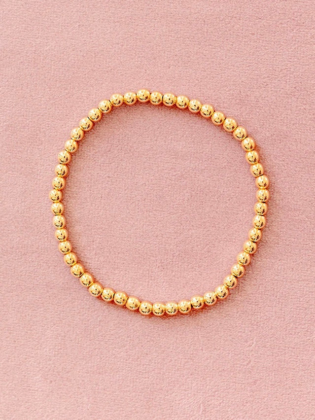Beaded Bracelet {Gold}