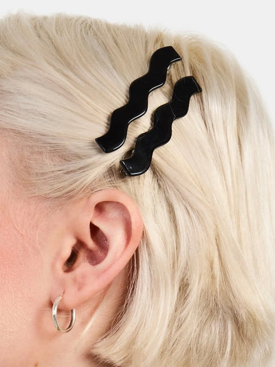 Allie Hair Clip Set {Black}