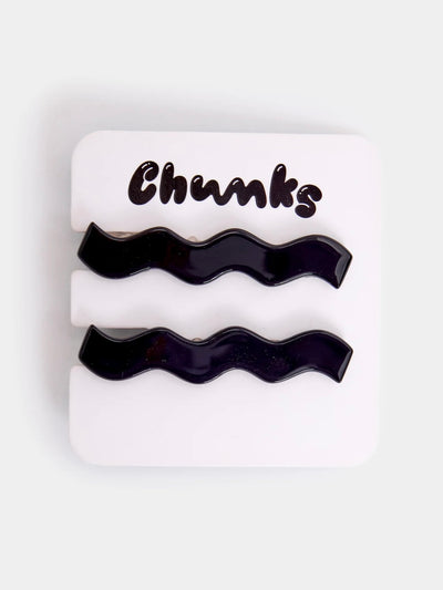 Allie Hair Clip Set {Black}