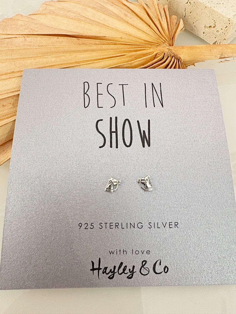 Horse Post Earrings {Silver}