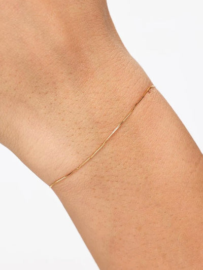 Mini Box Chain Bracelet {10k}