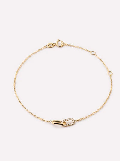 Diamond LInk Bracelet {10k}