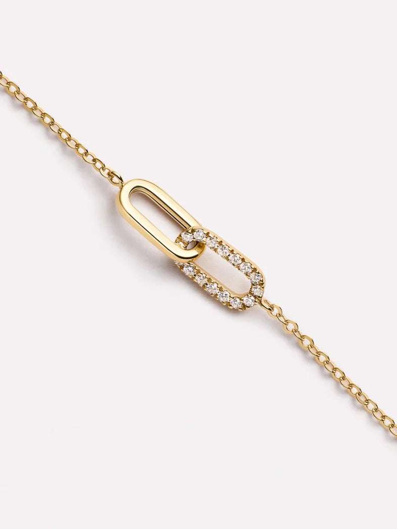 Diamond LInk Bracelet {10k}