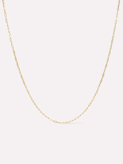Paperclip Chain Necklace {10k}