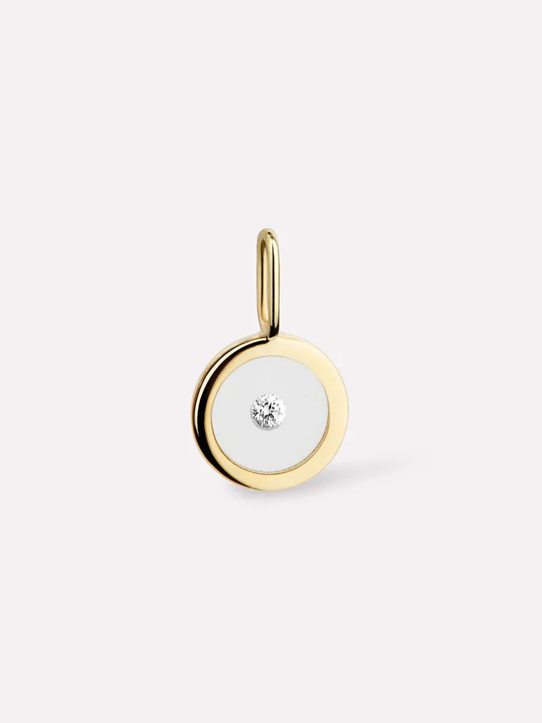 Floating Diamond Charm {10k}
