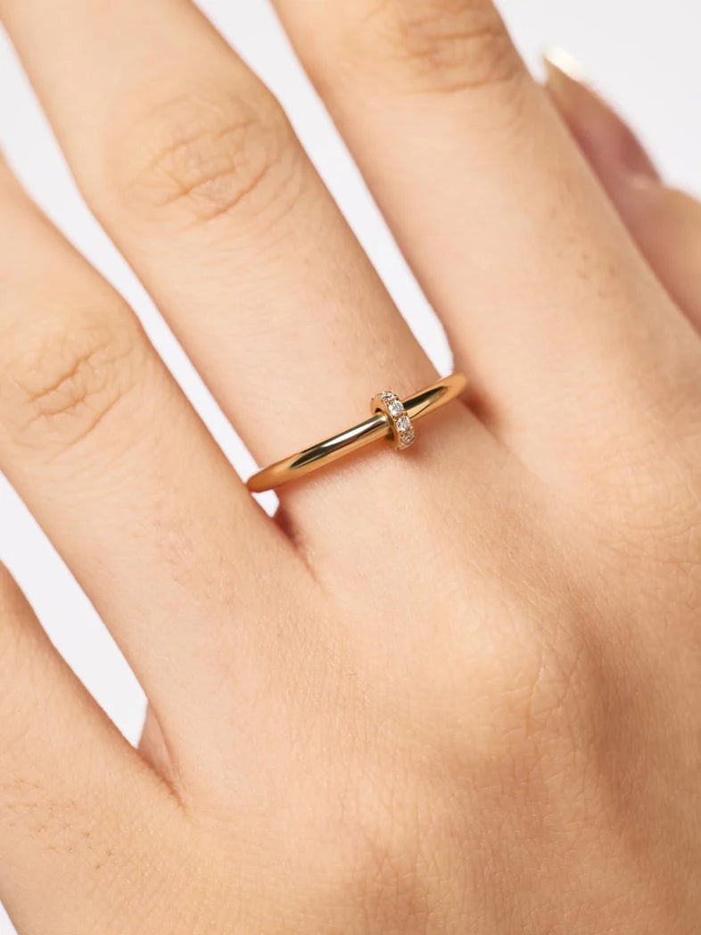 Diamond Link Ring {10k}
