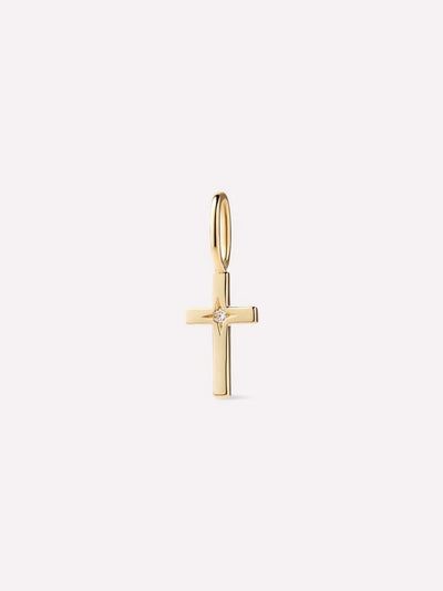 Diamond Cross Charm {10k}