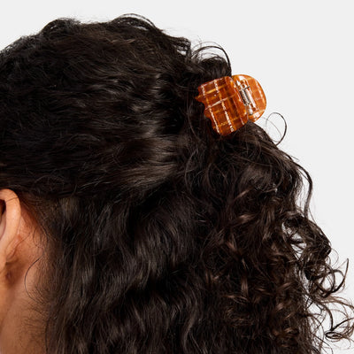 Midi Ursa Hair Claw Clip {Caramel Plaid}
