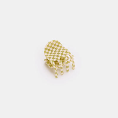 Midi Ursa Hair Claw {Olive Check}
