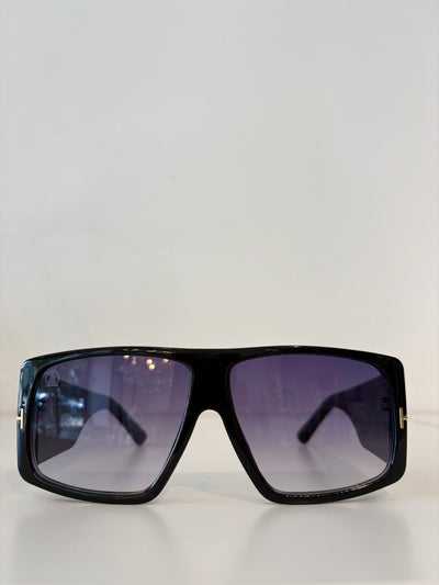Sebastian Cho Block Sunglasses {Black}