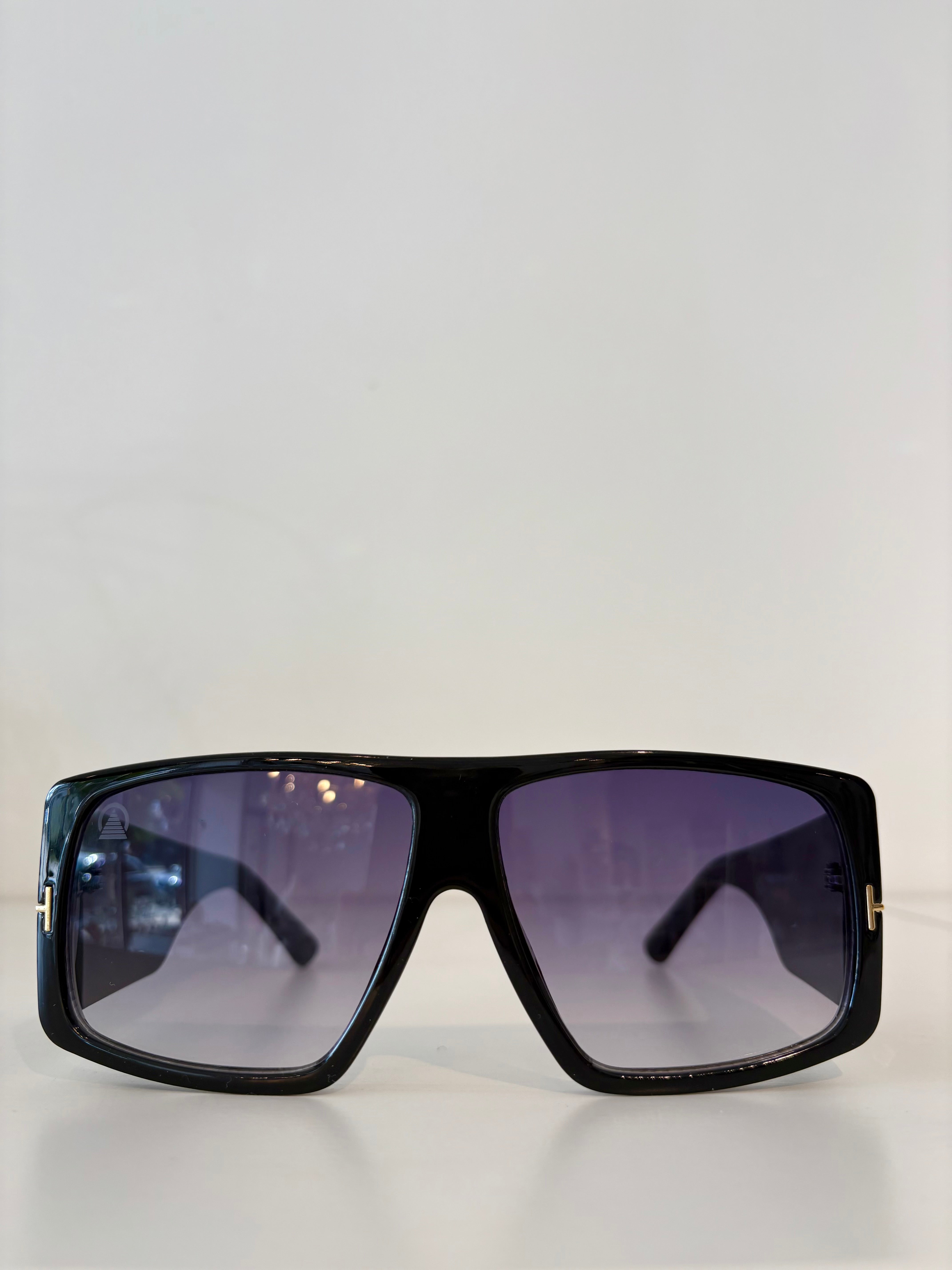 Sebastian Cho Block Sunglasses {Black}