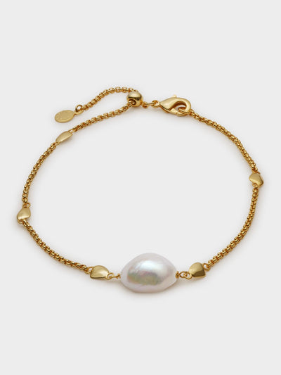 Sol Pearl Anklet {Gold}
