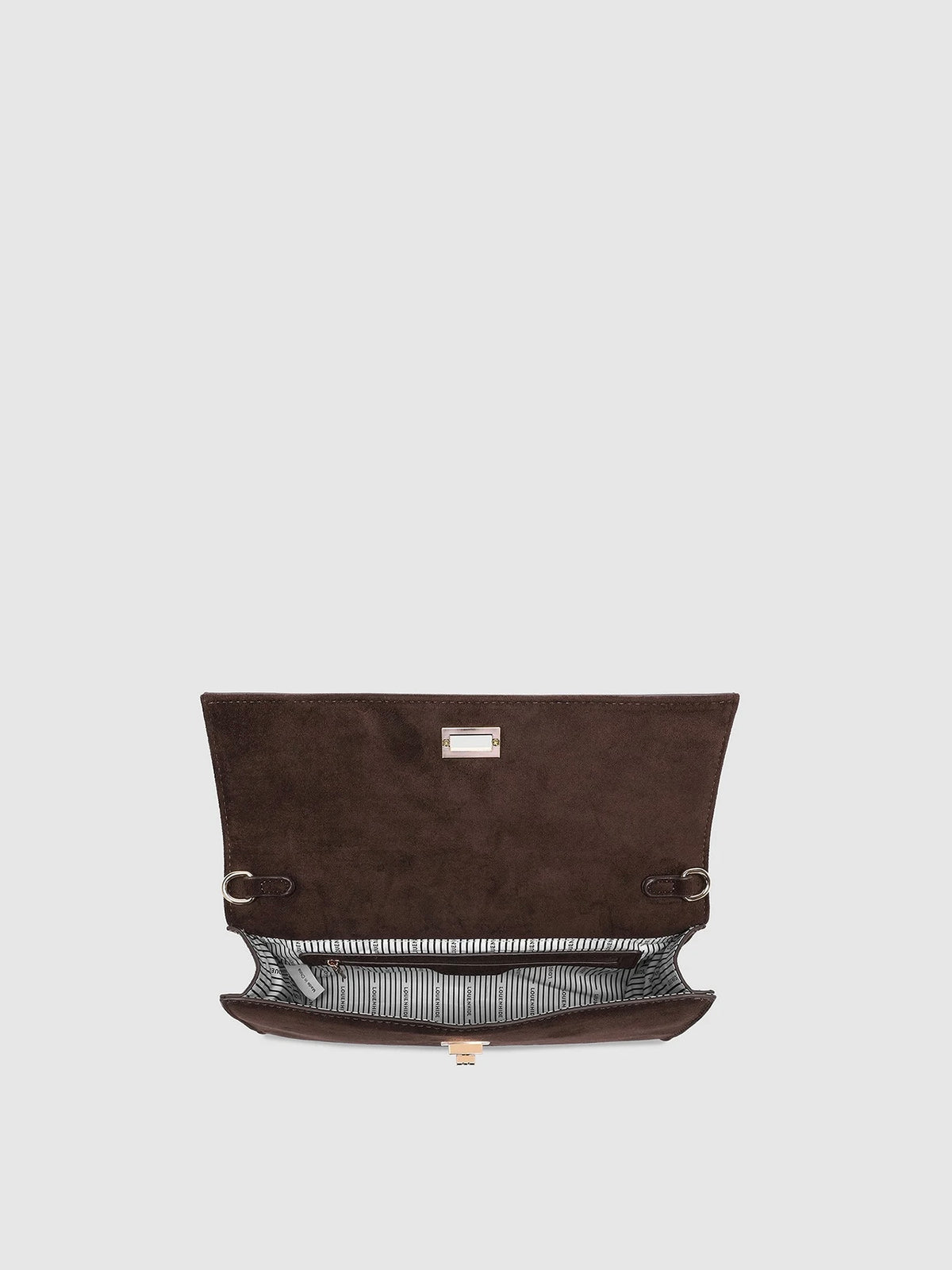 Delaney Clutch Crossbody {Suede Chocolate}