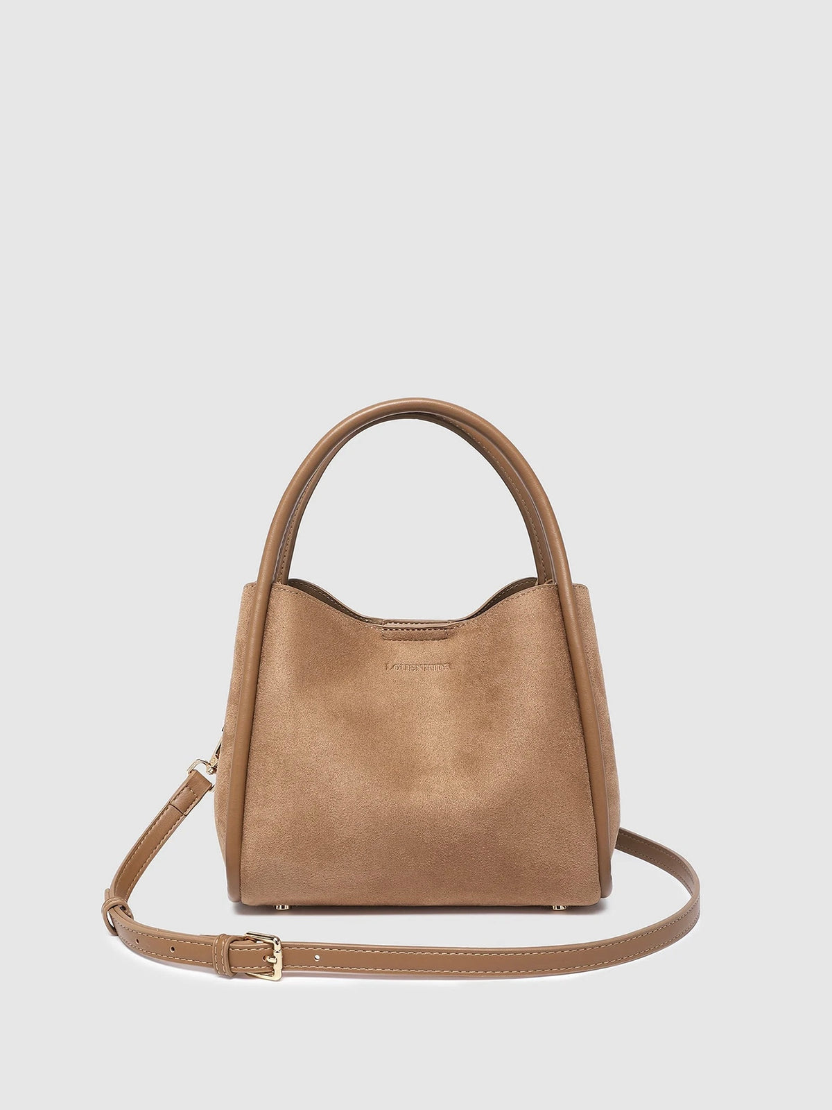 Steffie Suede Mini Tote Bag {Honey}