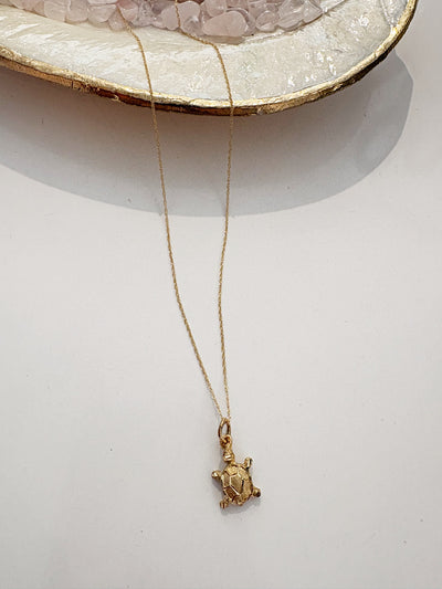 Turtle Pendant {14kt/Estate}