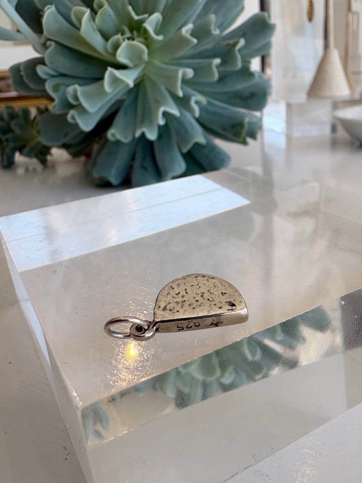 Taco Charm {Silver/Estate}