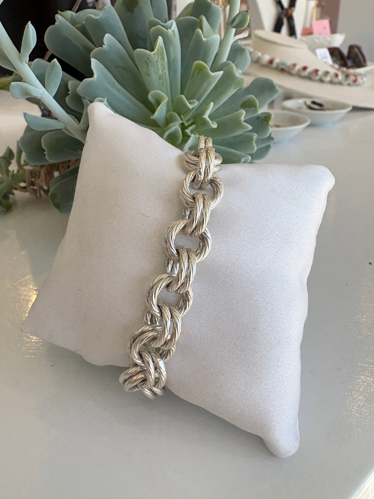 Double Link Chain Bracelet {Silver/Estate}