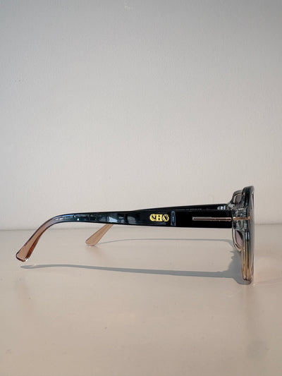 Sebastian Cho Square Aviator Sunglasses {Peacock/Blush}