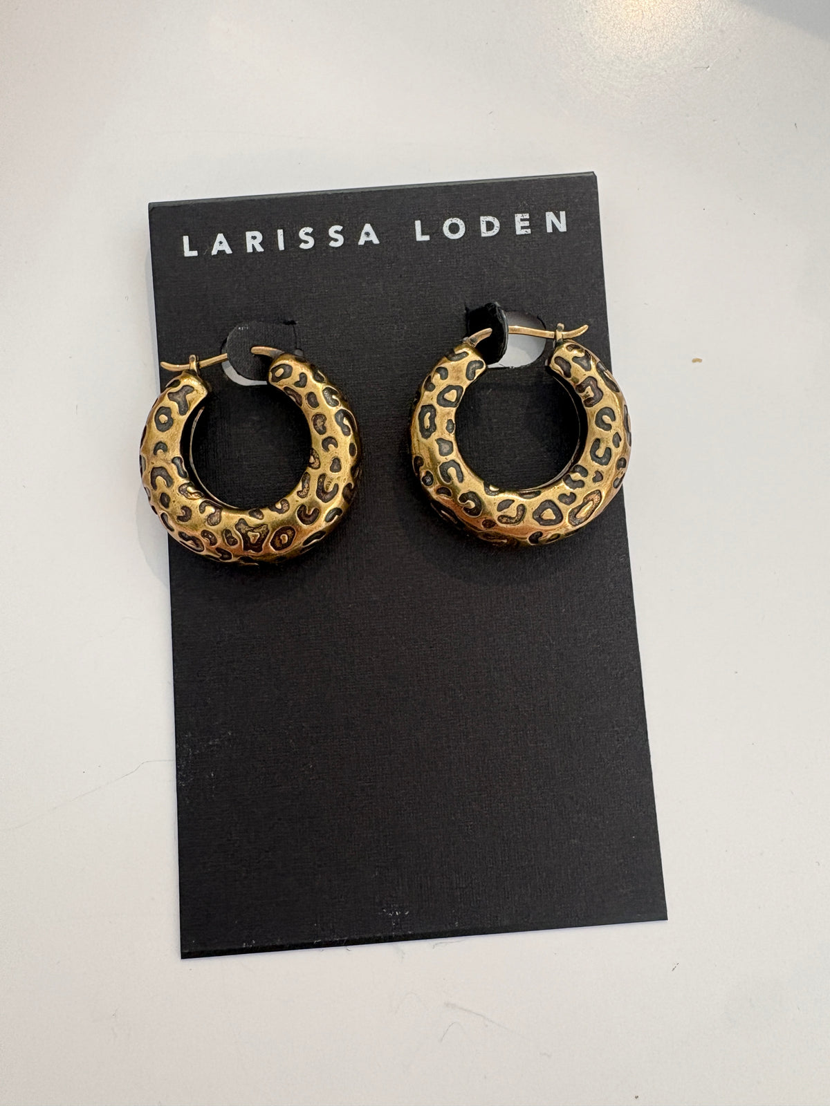 Leopard Saddleback Hoops {Gold}