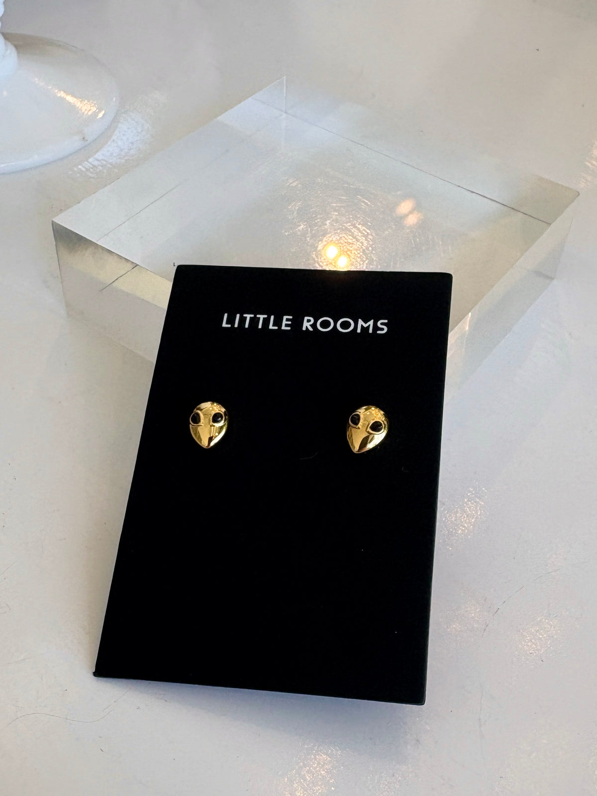 Alien Stud Earrings {Gold}