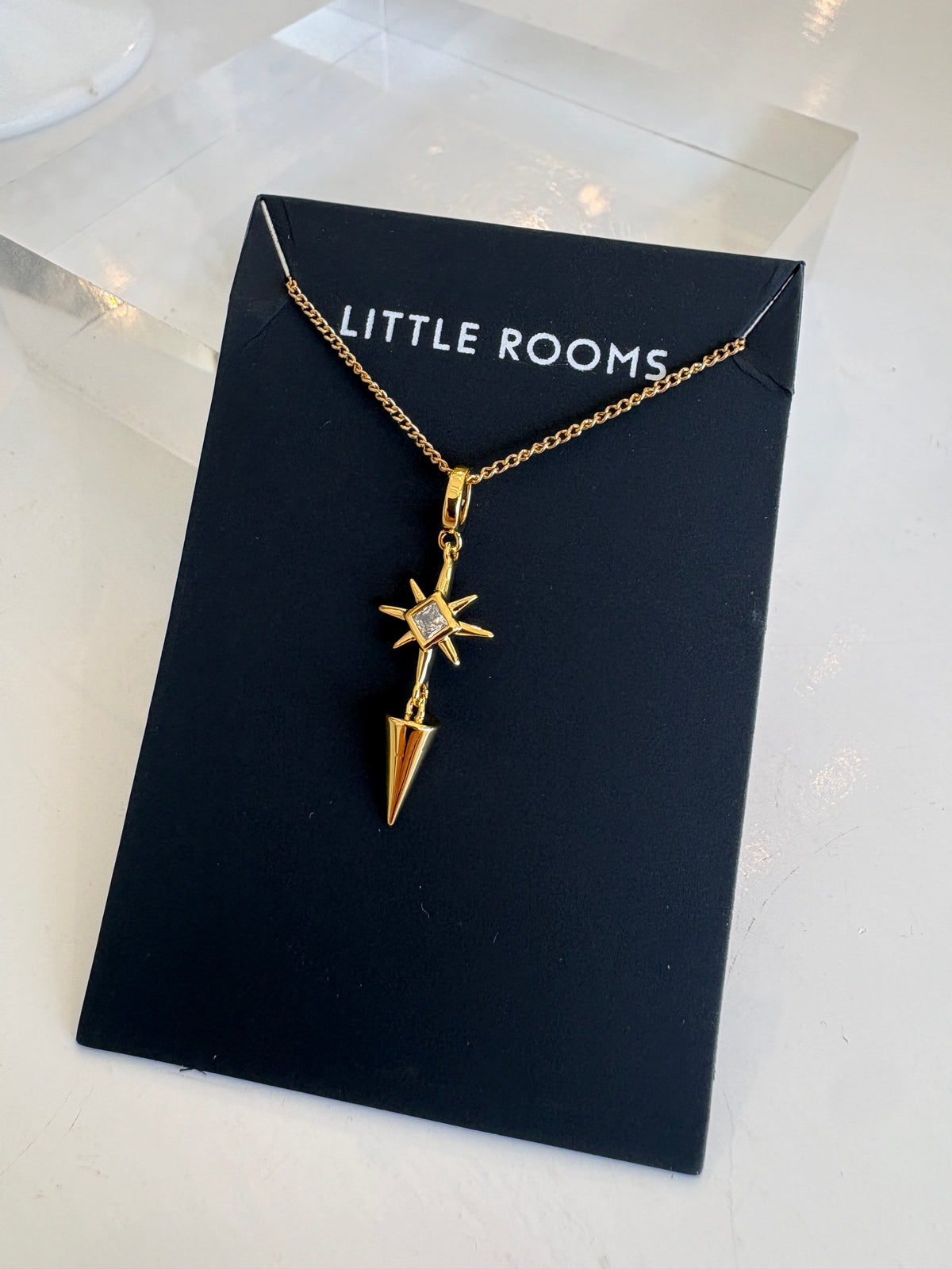 Lyra Necklace {White/Gold}