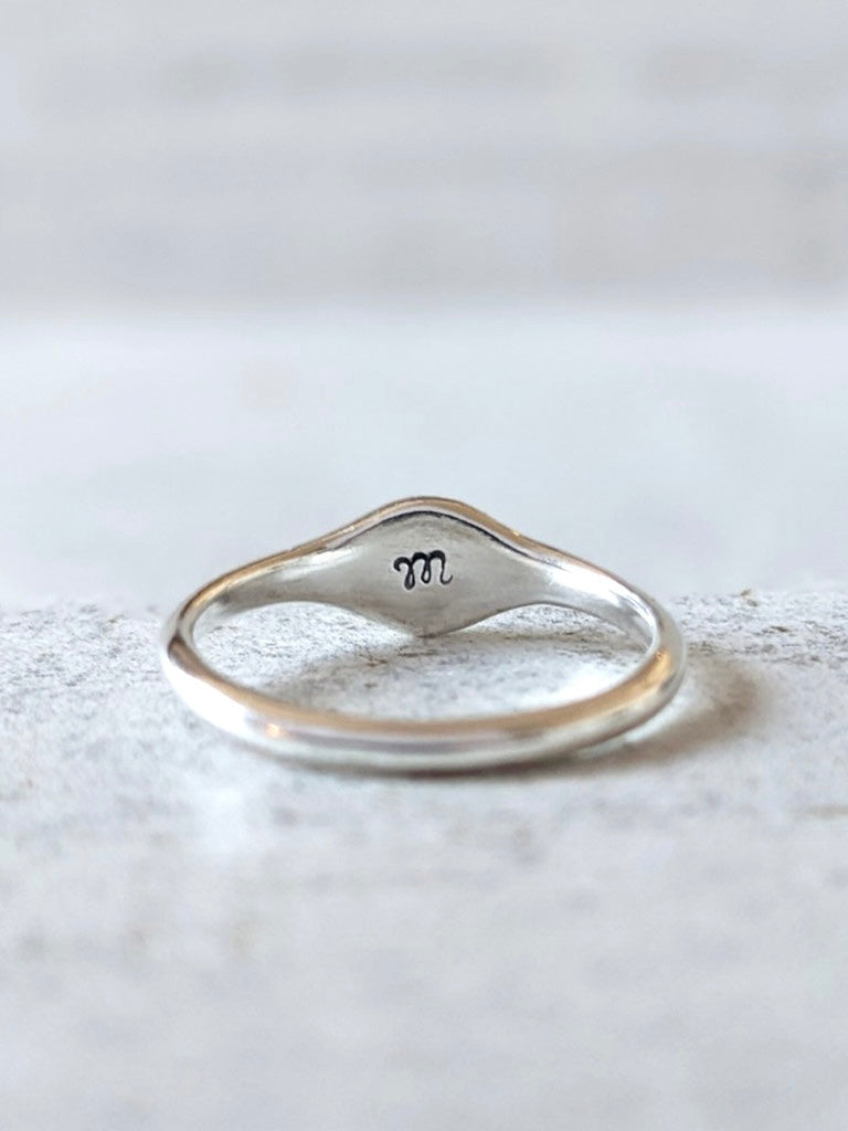 Evil Eye Signet Ring {Silver}