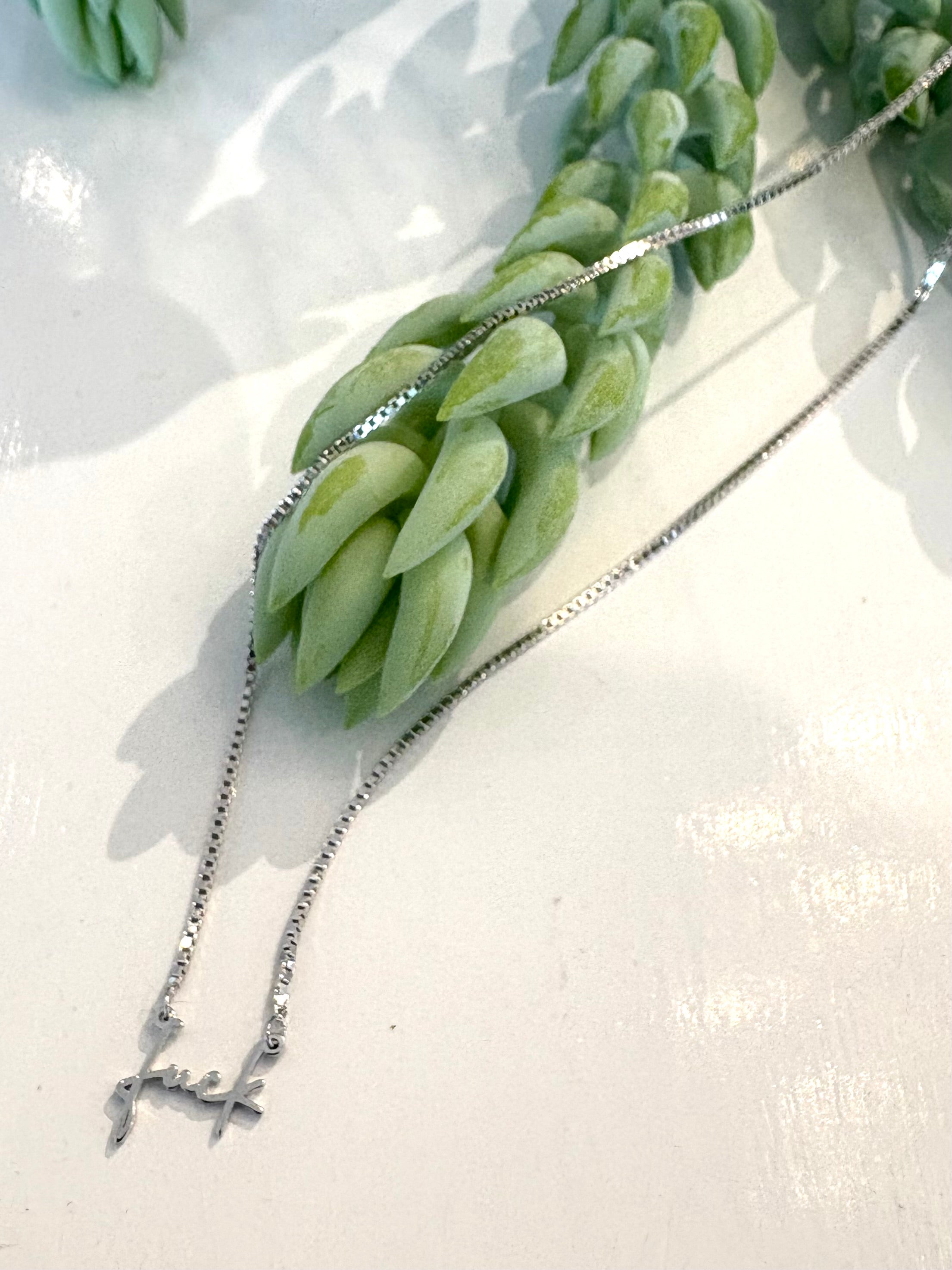 Fuck Script Necklace {Silver}