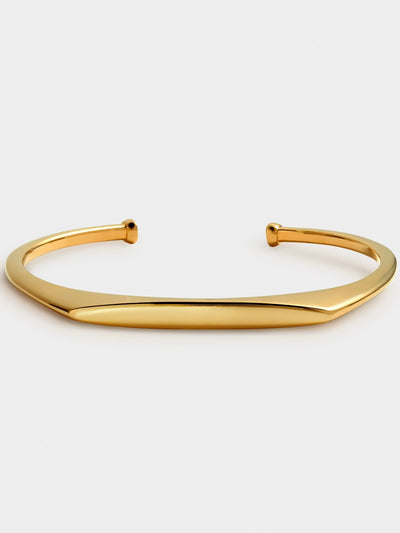 Signet Bangle Bracelet {Gold}