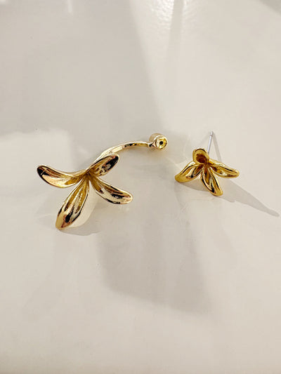 Lily Floral Ear Jacket {Gold}