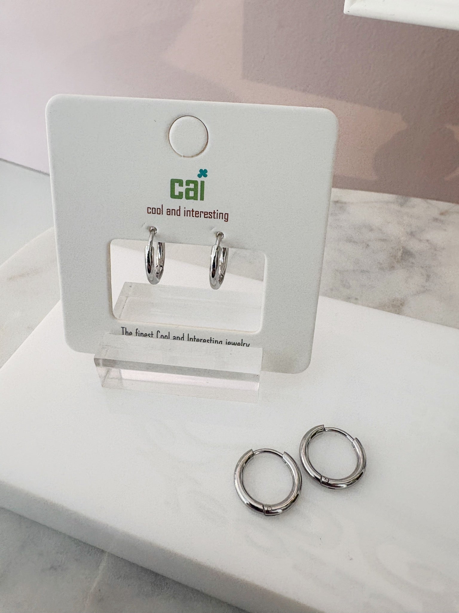 Bold Hoop Earrings {10mm/Silver}
