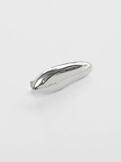 Bean Hair Clip {Silver}