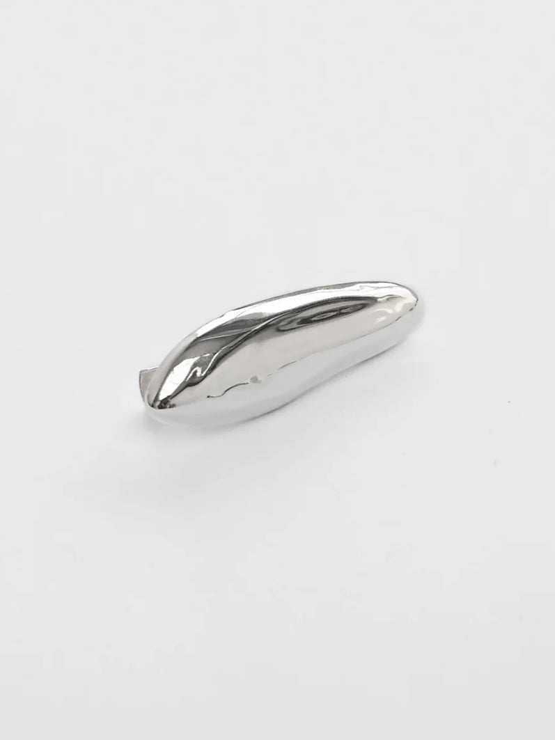 Bean Hair Clip {Silver}