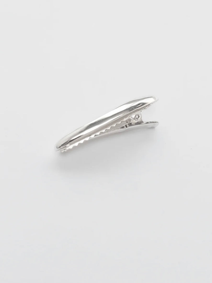 Bean Hair Clip {Silver}