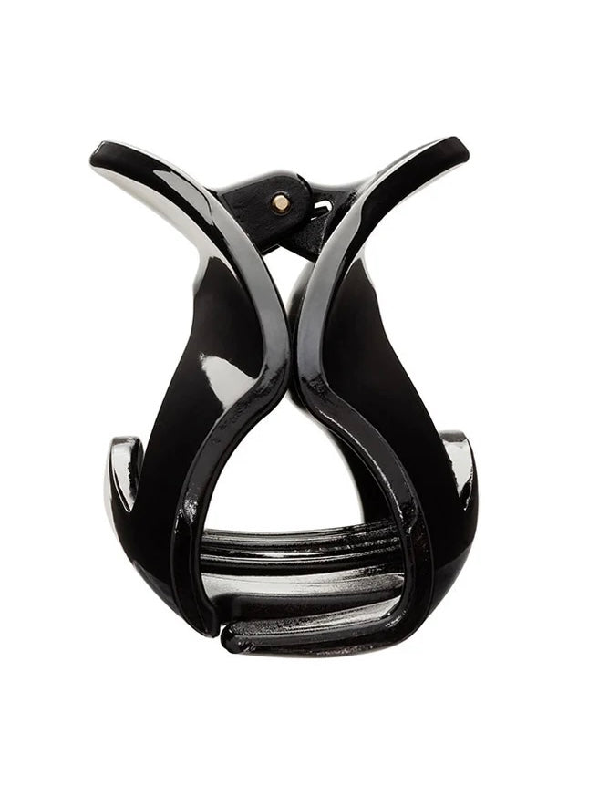Belle Cutout Curve Claw Clip {Black}