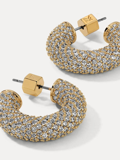 Dolly Pave Hoops {Gold}