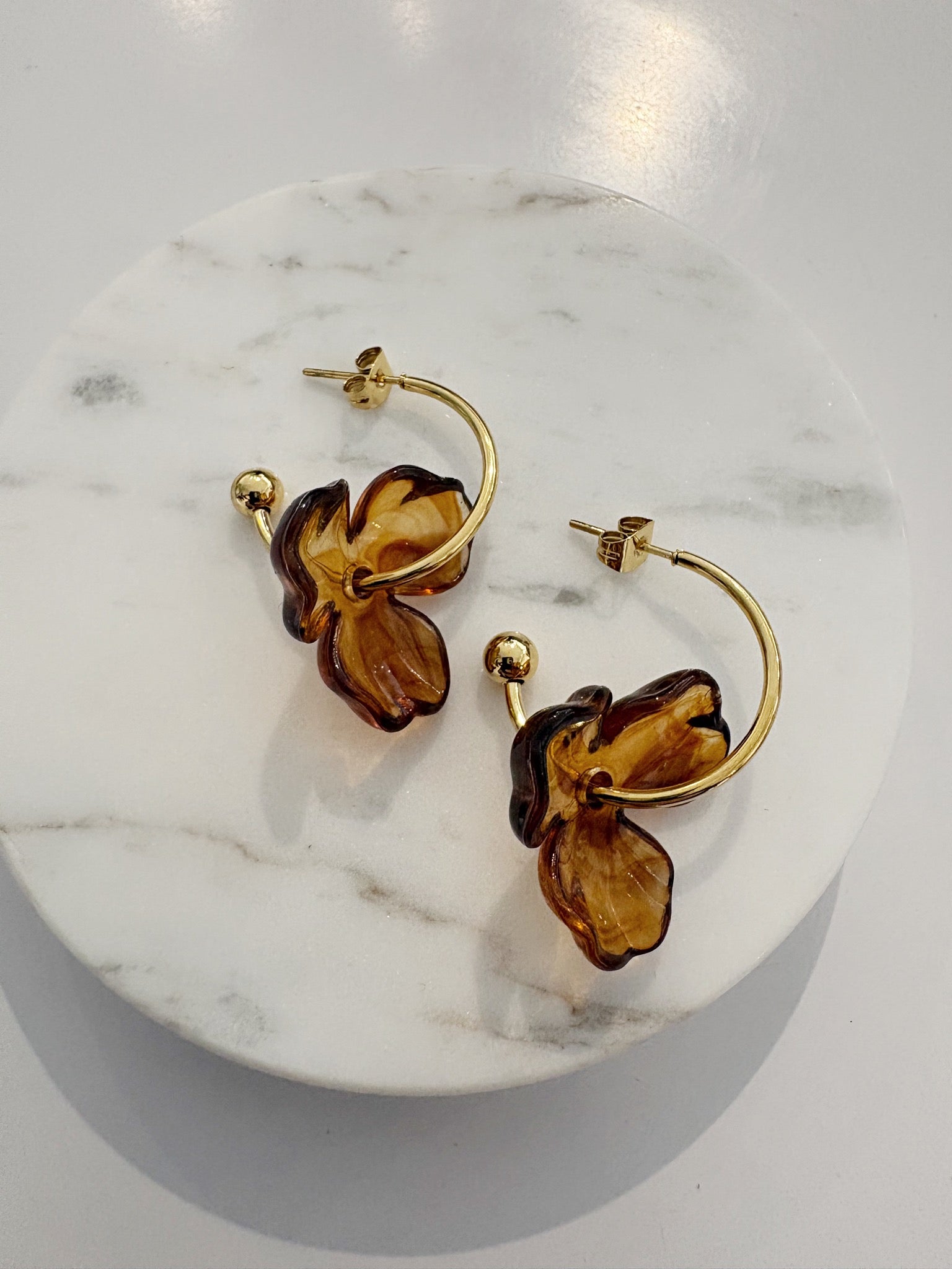 Bloom Hoops {Amber/Gold}