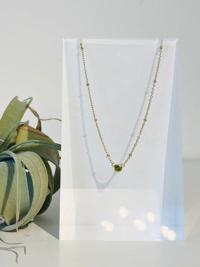 Dot Necklace {Gold}