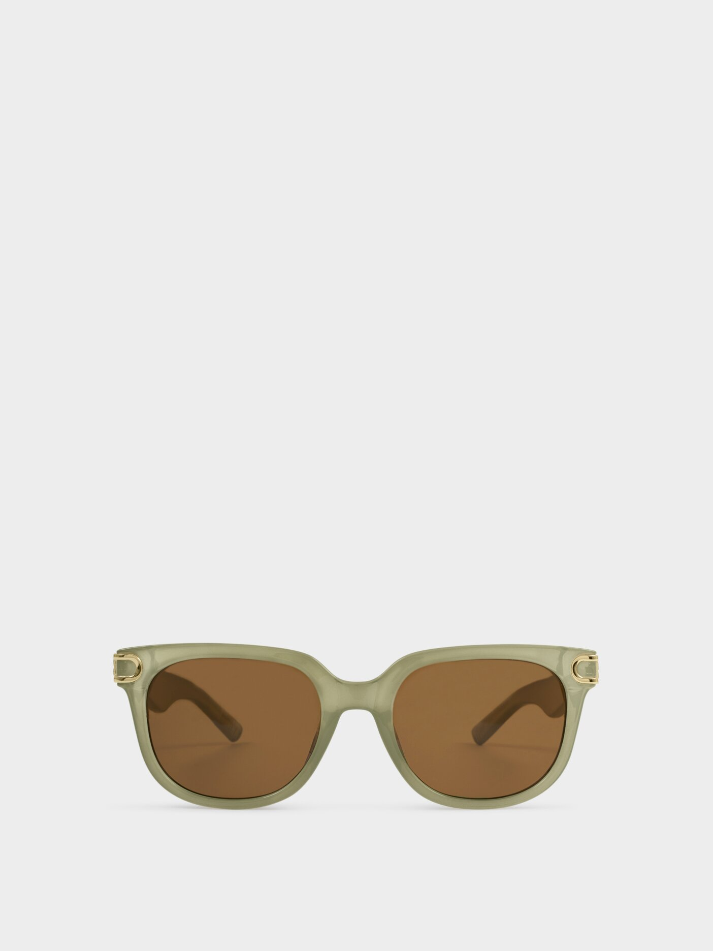 Manhattan Sunglasses {Frosted Green Transparent}