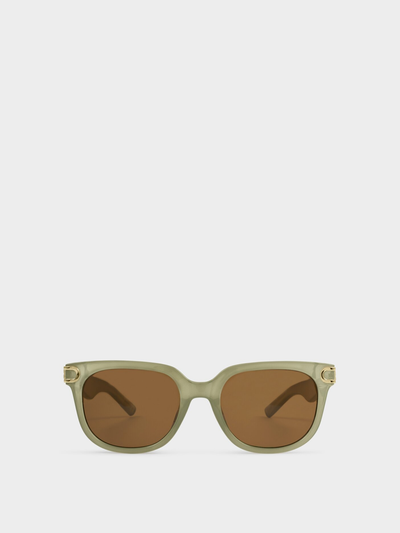 Manhattan Sunglasses {Frosted Green Transparent}