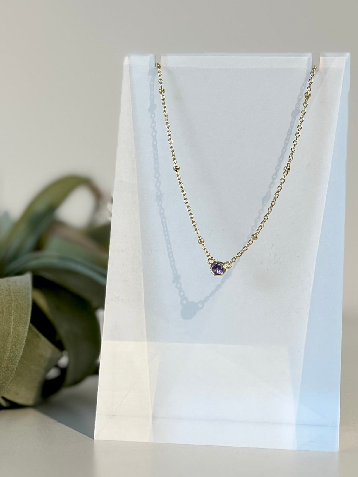 Dot Necklace {Gold}